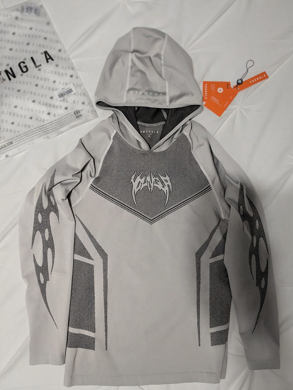 YoungLA Gray Warrior Hoodie